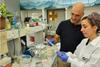 Low-Res_Left to right -  Prof. David Burstein & PhD student Bruria Samuel (1)