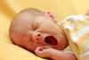 Yawning infant