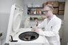 Low-Res_Professor Stephen Wallace harvesting engineered bacteria for analysis. CREDIT Edinburgh Innovations