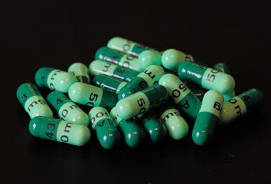 A_course_of_green_cefalexin_pills