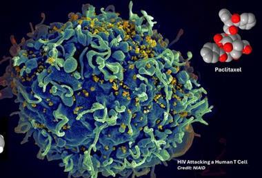 Low-Res_Chemotherapy Drugs Alongside HIV Attacking a T Cell (002)