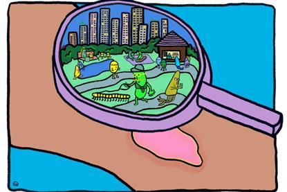 Wound cartoon