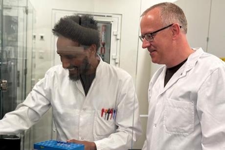Low-Res_Belay Tadesse and Christian Solem in lab at DTU FOOD by Lene H Koss 17042026