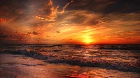 Ocean sun