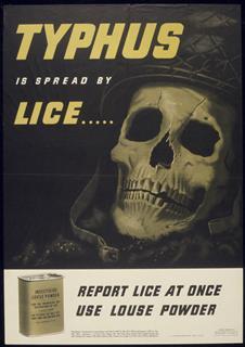WWII typhus poster (1941-1945)