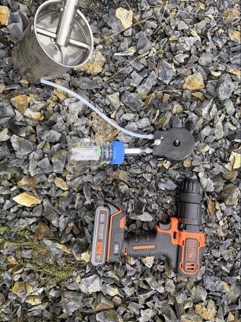 Pump with drill