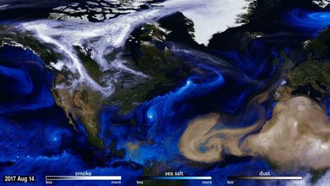 Low-Res_image of how aerosols disperse. Author NASA