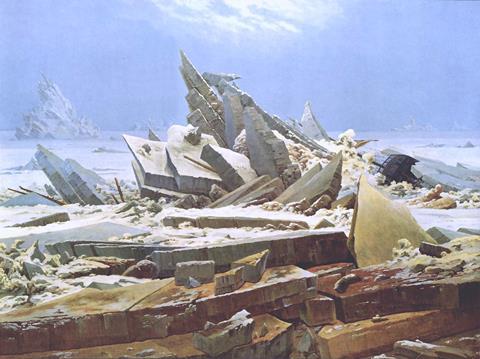 The Sea of Ice (1823–1824) by Caspar David Friedrich