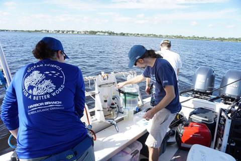 Low-Res_Florida Atlantic University scientists from the Florida Center for Coastal and Human Health collecting water samples from the Indian River Lagoon 1 credit Florida Atlantic University