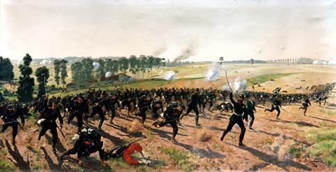 Ernst_Zimmer_-_Das_Lauenburgische_Jäger-Bataillon_Nr._9_bei_Gravelotte