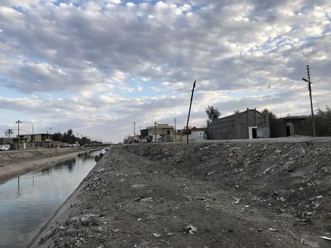 A polluted canal in Chebayish, Iraq (2019)
