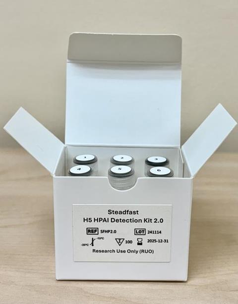 Steadfast - An advanced diagnostic kit for detecting the highly pathogenic H5N1 Avian Influenza Virus.